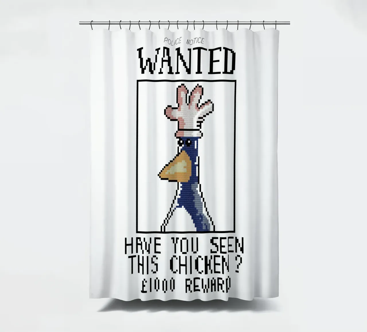 Feathers McGraw Wanted V1 tenda da doccia da vantobbin