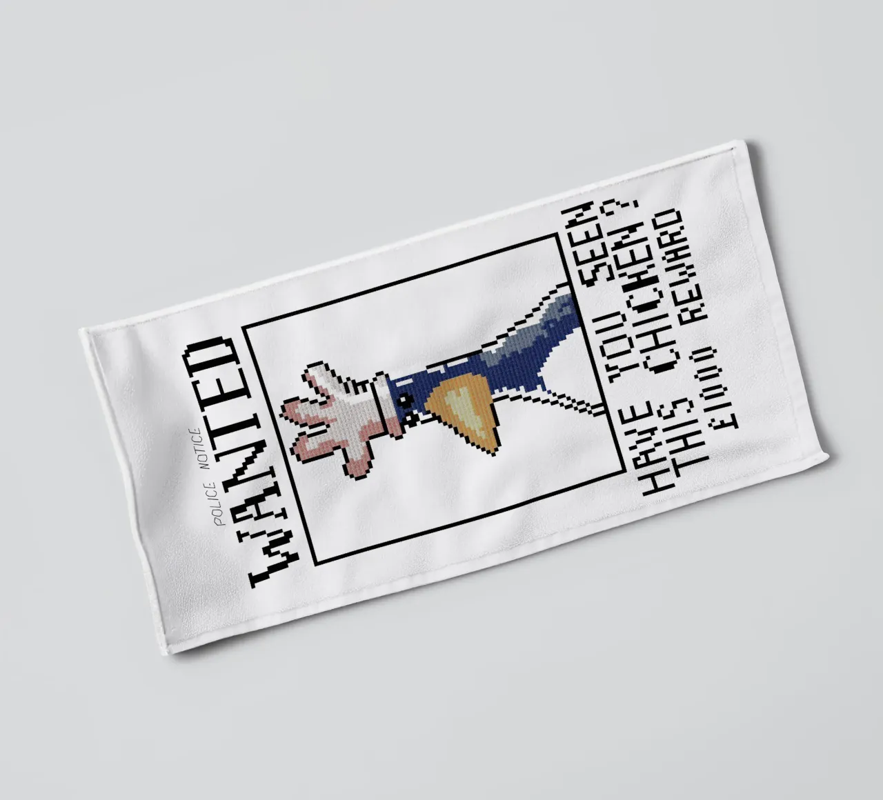 Feathers McGraw Wanted V1 asciugamano da bagno da vantobbin