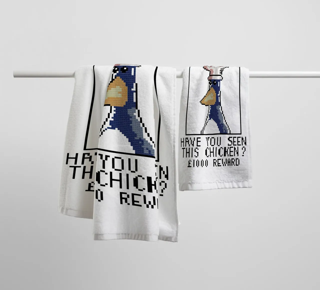 Feathers McGraw Wanted V1 asciugamano da bagno da vantobbin