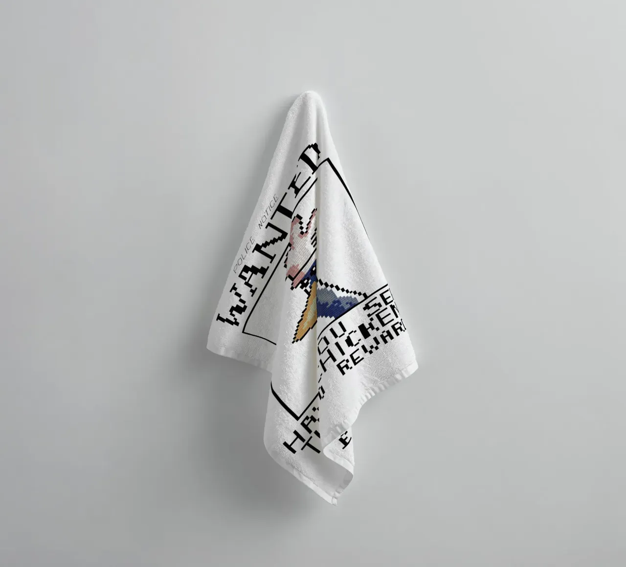 Feathers McGraw Wanted V1 asciugamano da bagno da vantobbin