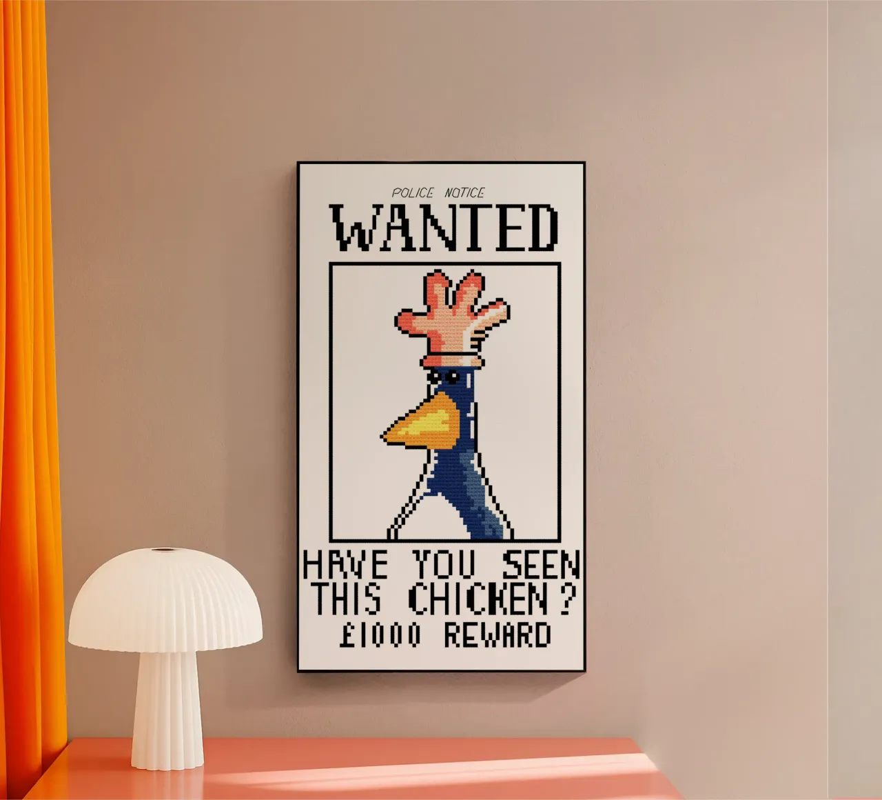 Feathers McGraw Wanted V1 metacrilato de vantobbin