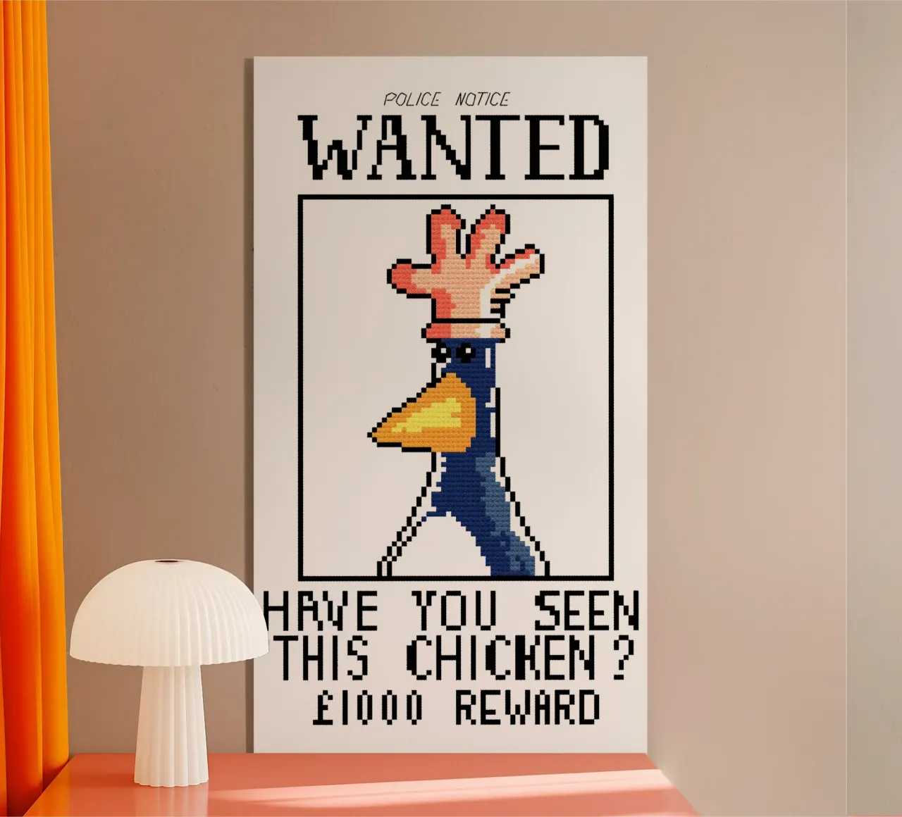 Feathers McGraw Wanted V1 metacrilato de vantobbin