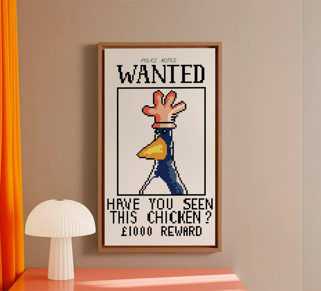 Feathers McGraw Wanted V1 tela da vantobbin