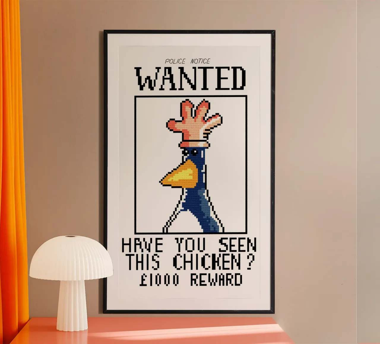 Feathers McGraw Wanted V1 carta hahnemühle da vantobbin