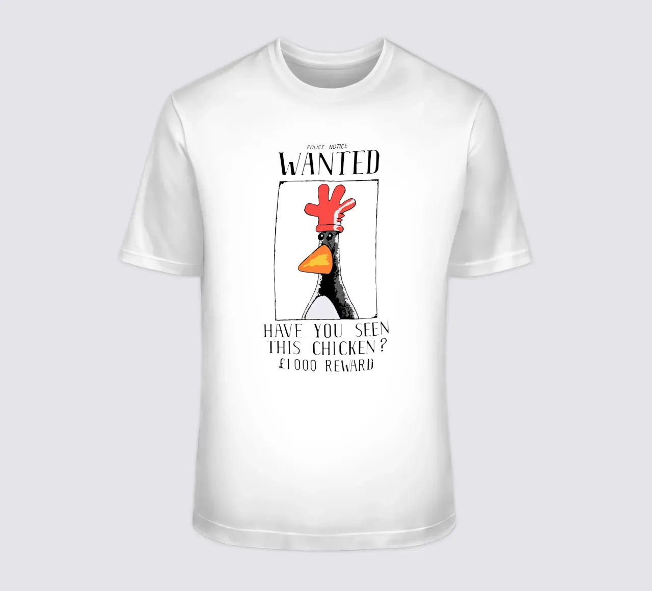 Feathers McGraw Wanted V2 t-shirt da vantobbin
