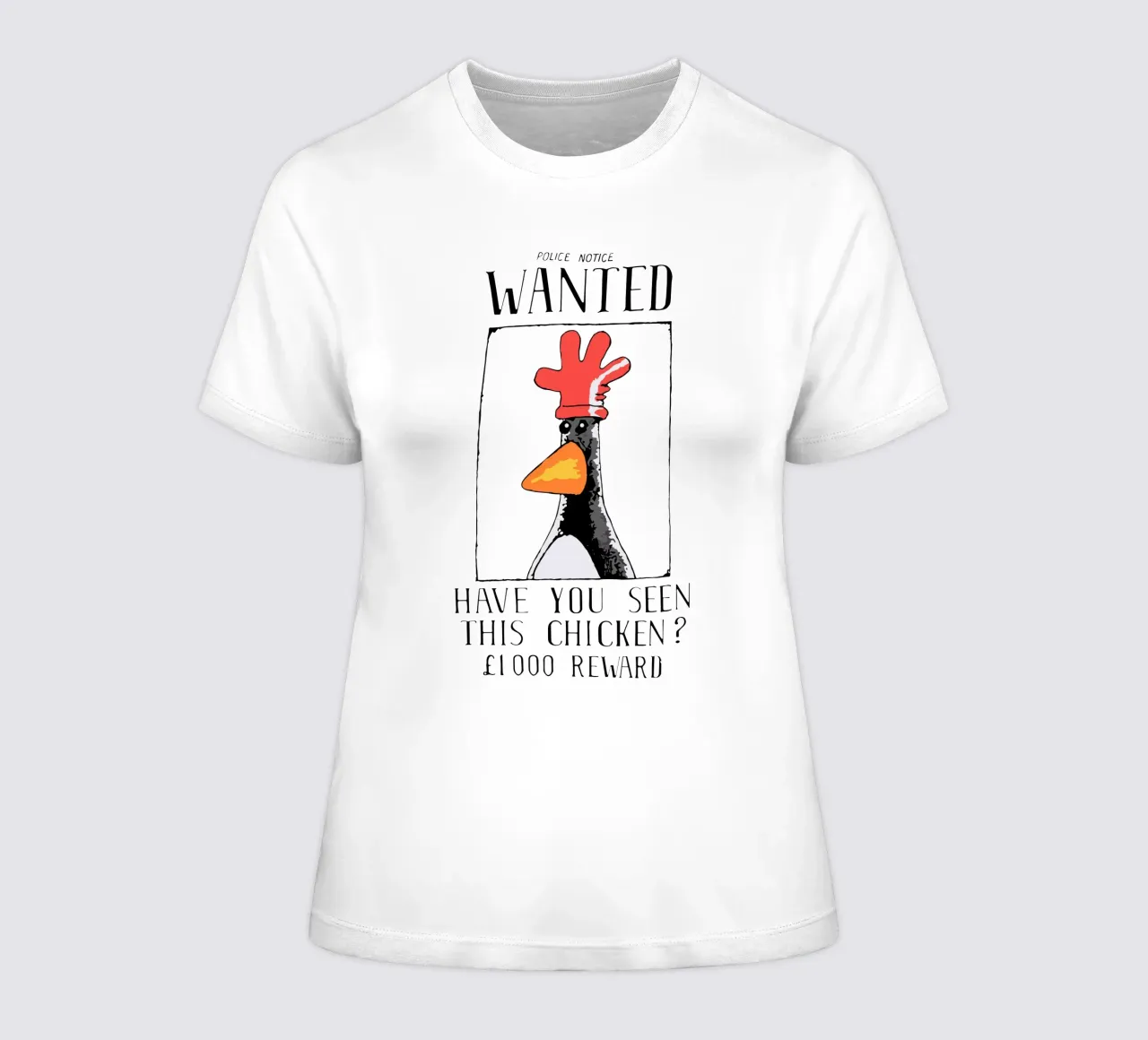 Feathers McGraw Wanted V2 t-shirt da donna da vantobbin