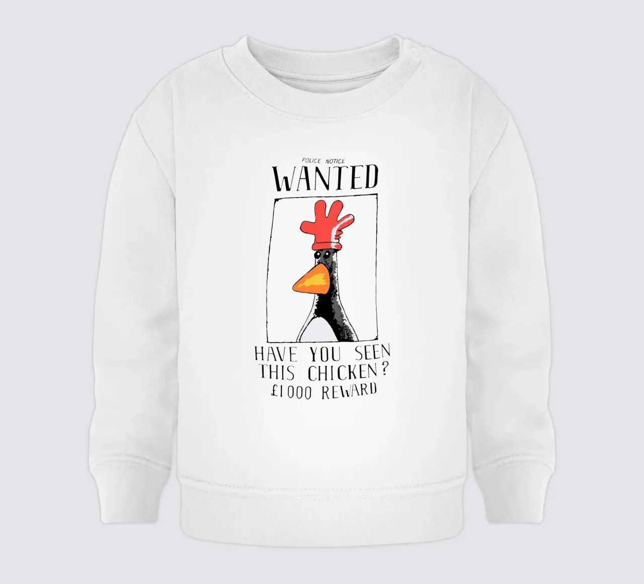 Feathers McGraw Wanted V2 felpa neonato da vantobbin