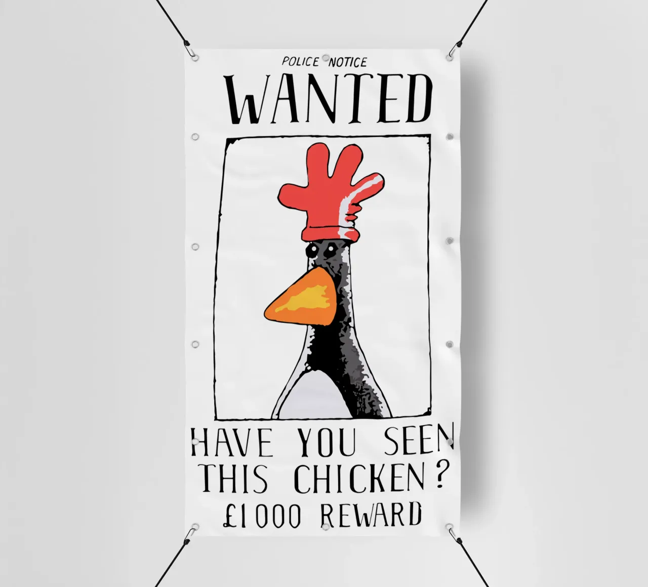 Feathers McGraw Wanted V2 telo in pvc da vantobbin