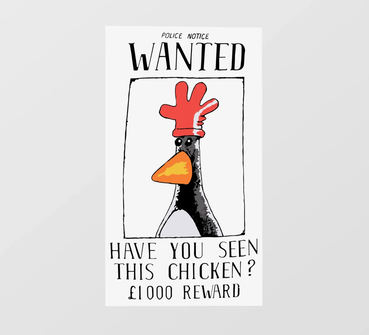 Feathers McGraw Wanted V2 telo in pvc da vantobbin