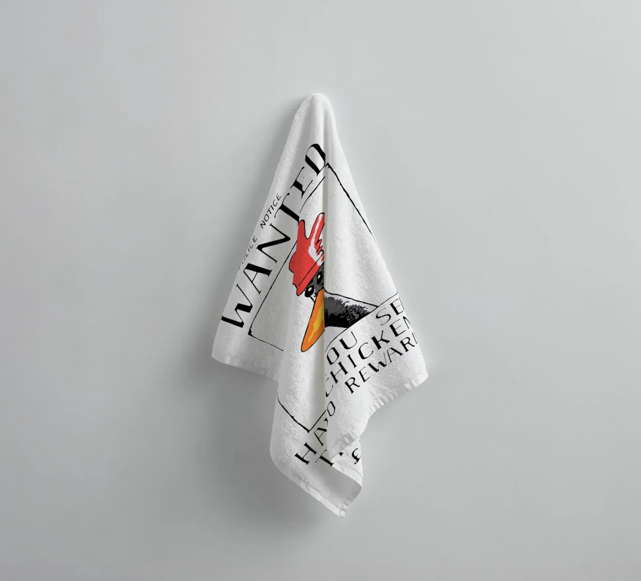 Feathers McGraw Wanted V2 asciugamano da bagno da vantobbin