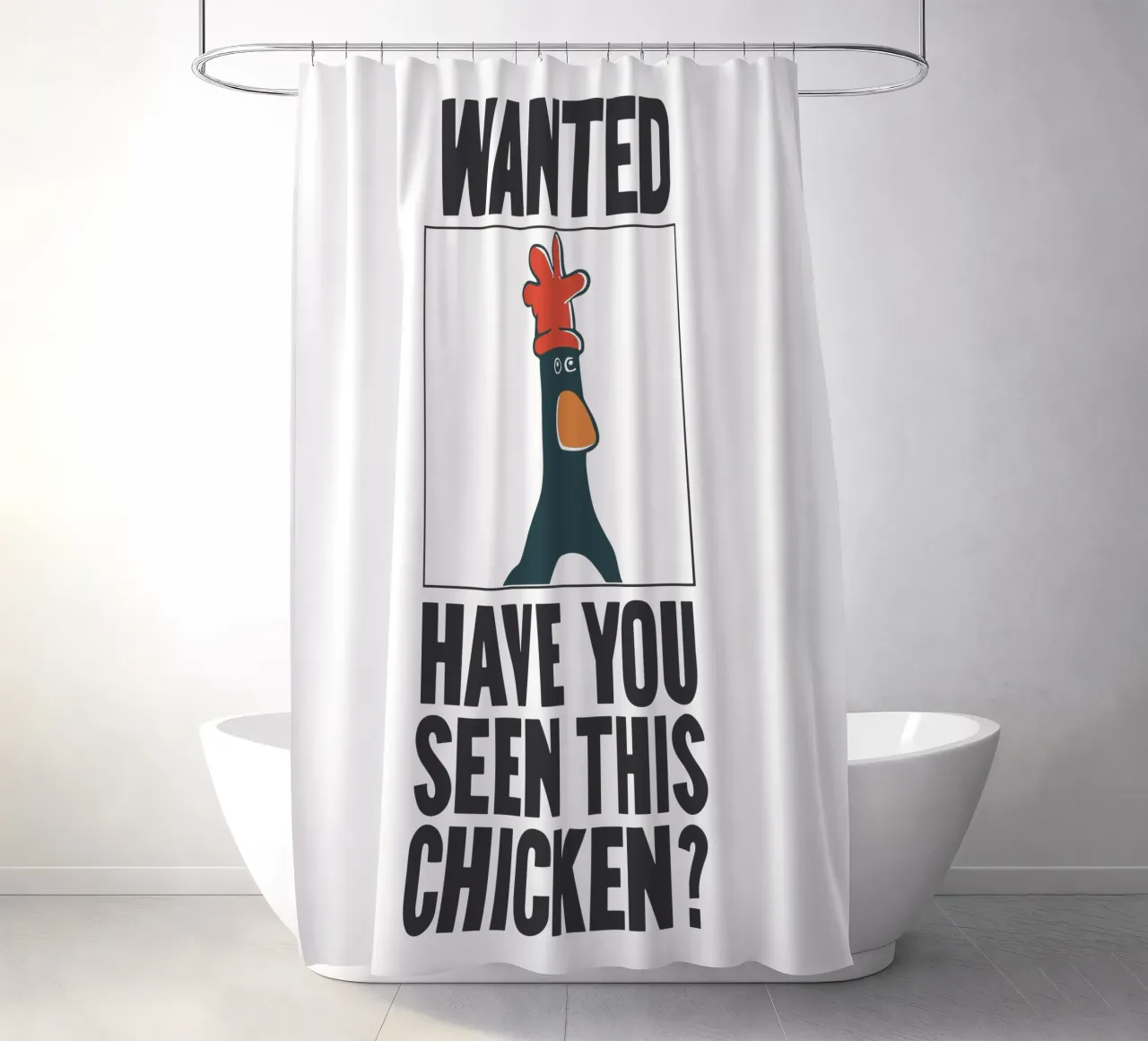 Feathers McGraw Wanted V3 tenda da doccia da vantobbin