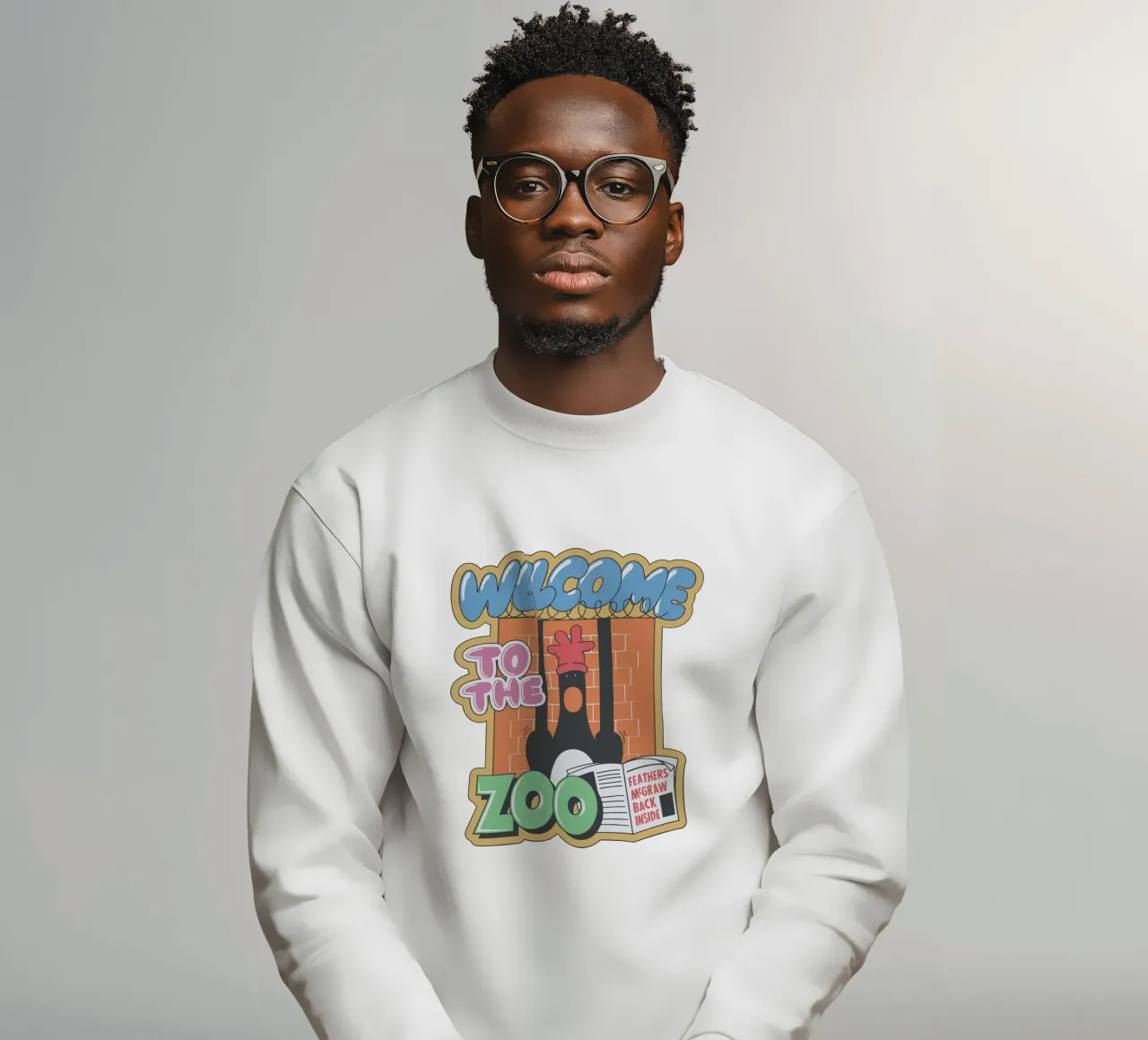 Feathers McGraw Welcome to the Zoo felpa da vantobbin