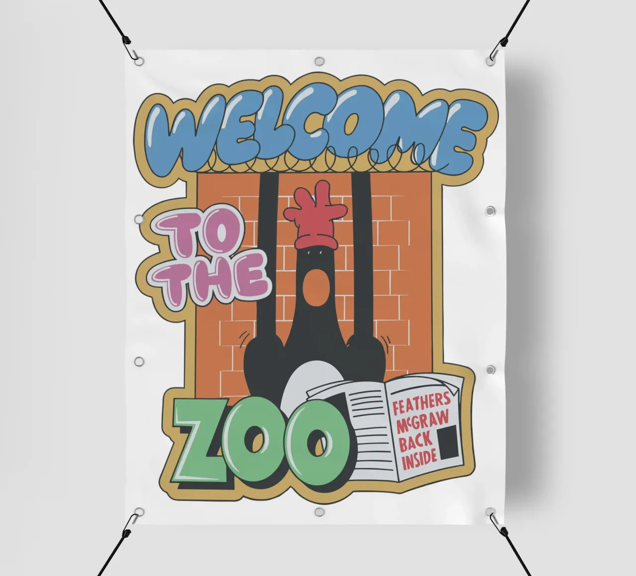 Feathers McGraw Welcome to the Zoo telo in pvc da vantobbin