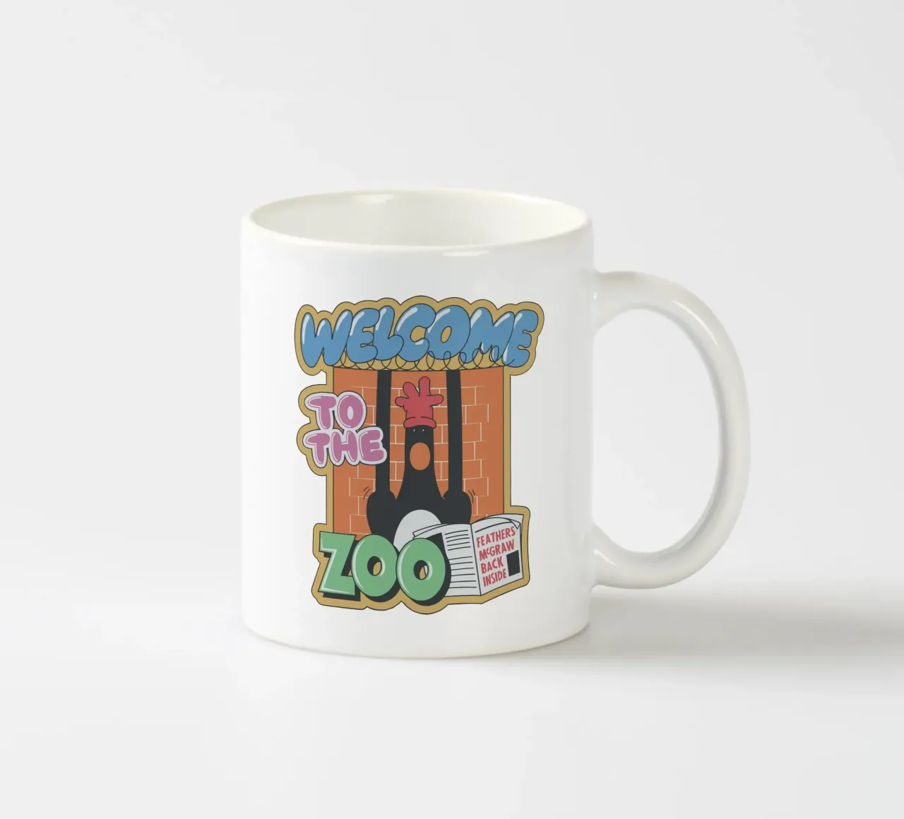 Feathers McGraw Welcome to the Zoo tazza in ceramica da vantobbin