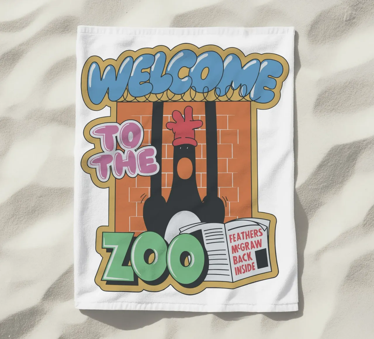 Feathers McGraw Welcome to the Zoo telo mare da vantobbin