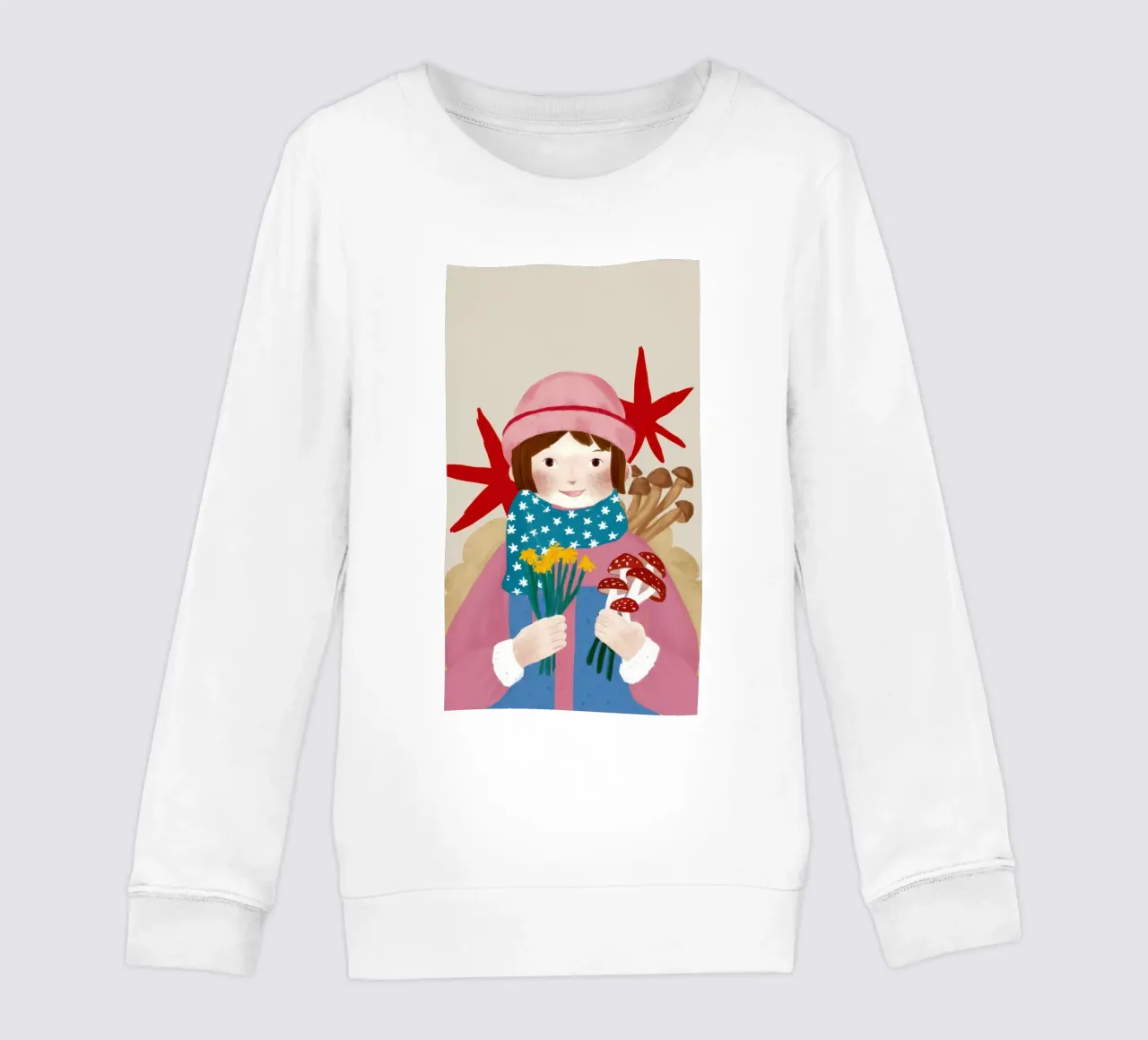 Ragazza con i funghi felpa bambino da Sentinel Glow