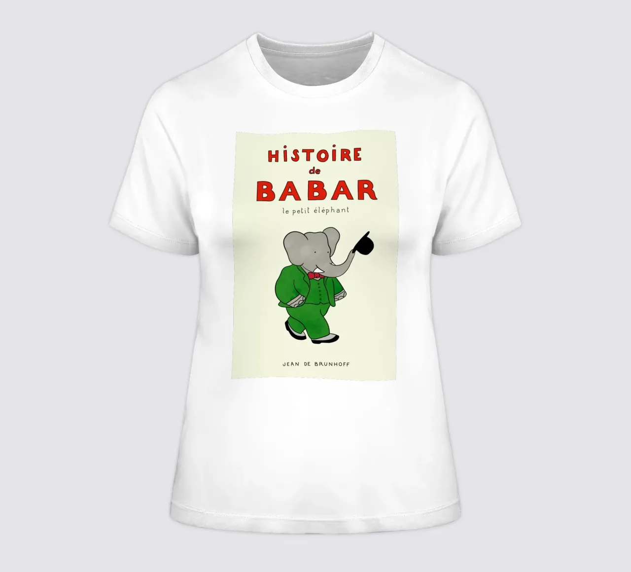 Histoire de Babar 3 women's fitted t-shirt by Little Flourishes
