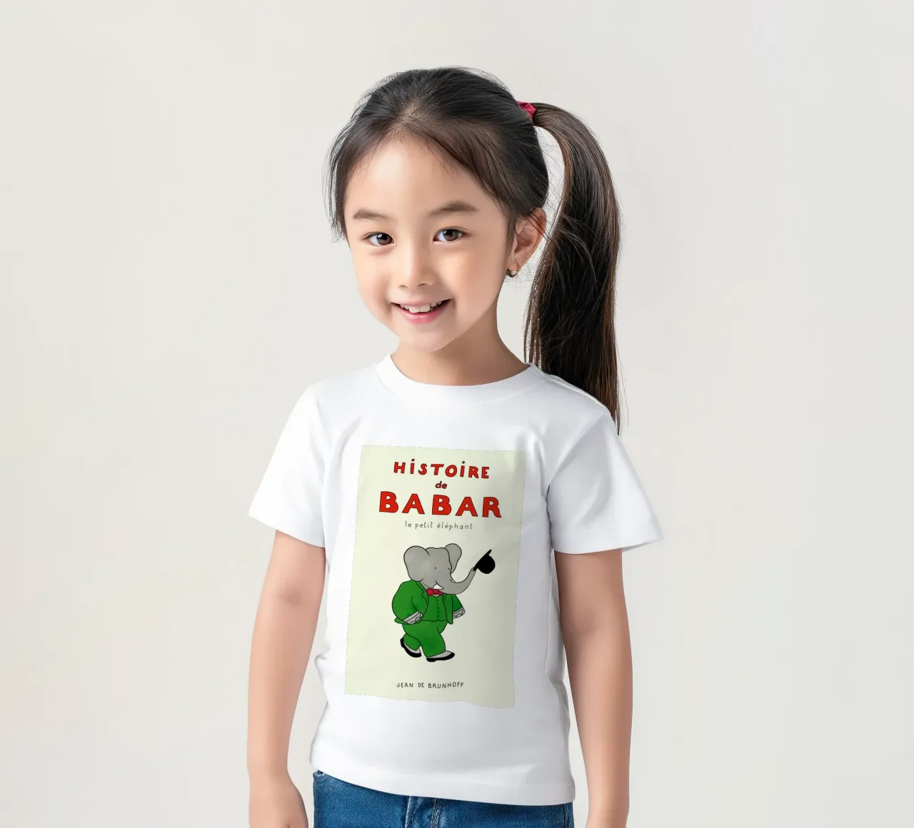 Histoire de Babar 3 kids t-shirt by Little Flourishes