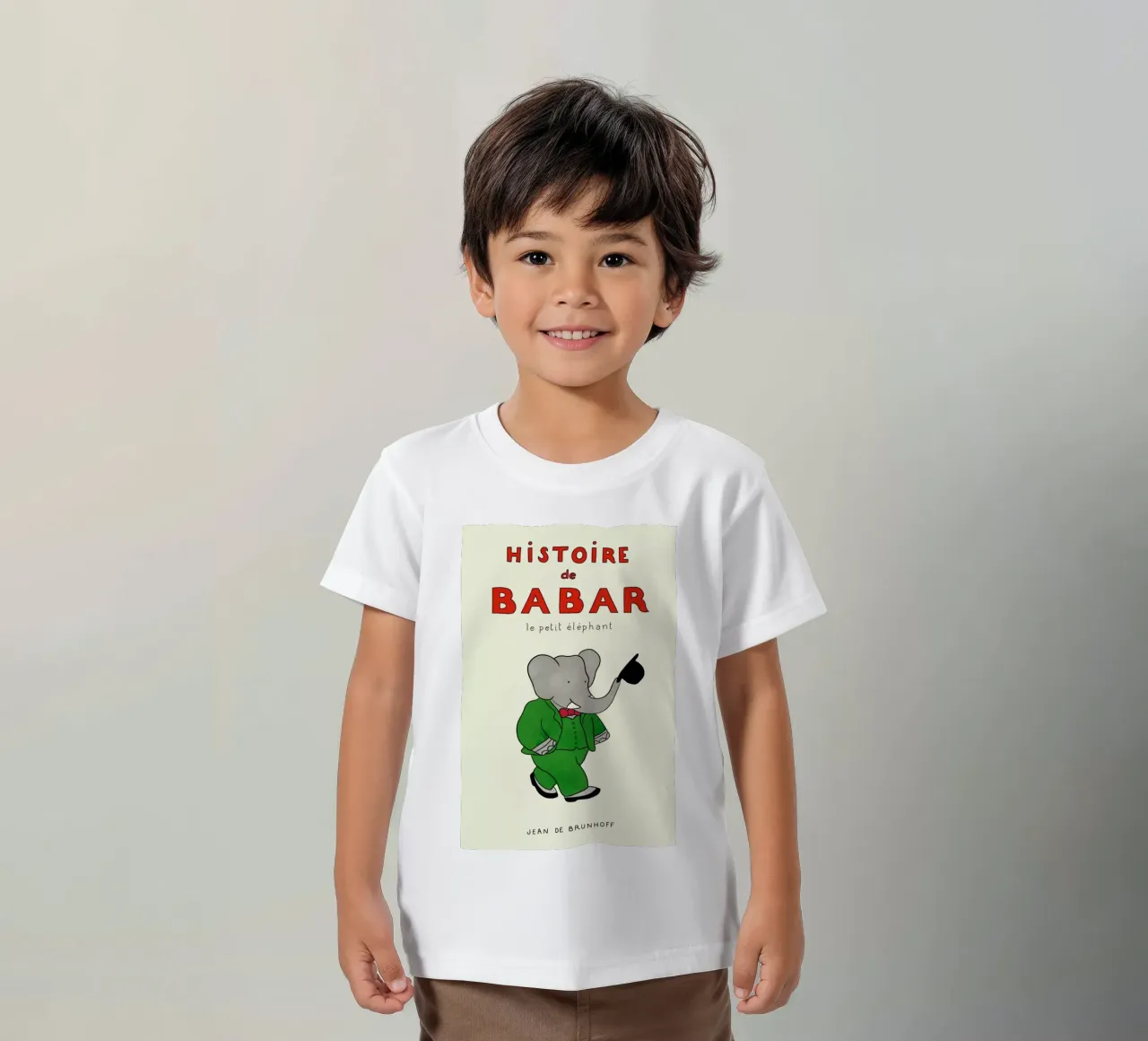 Histoire de Babar 3 kids t-shirt by Little Flourishes