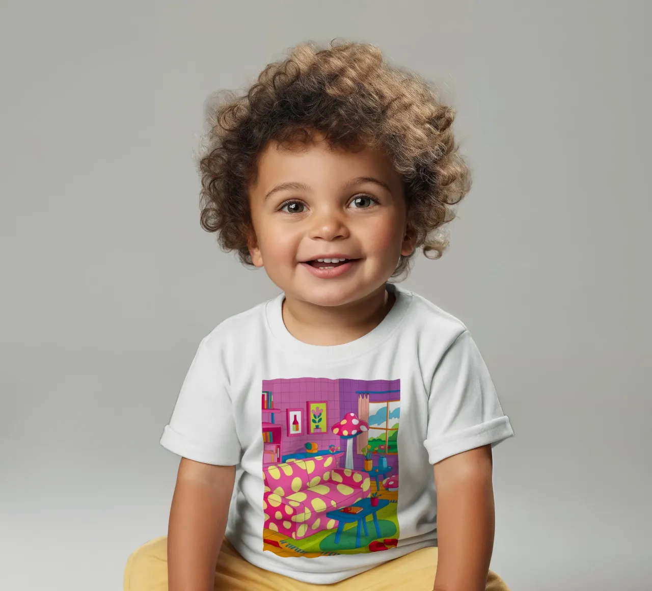 Lamp and Vase Abstract baby t-shirt by Marigold Tiga