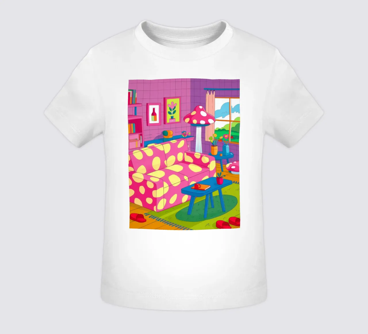 Lamp and Vase Abstract baby t-shirt by Marigold Tiga