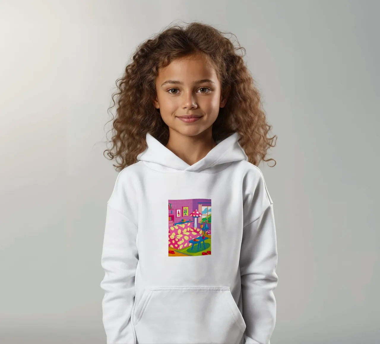Lamp and Vase Abstract kids hoodie by Marigold Tiga