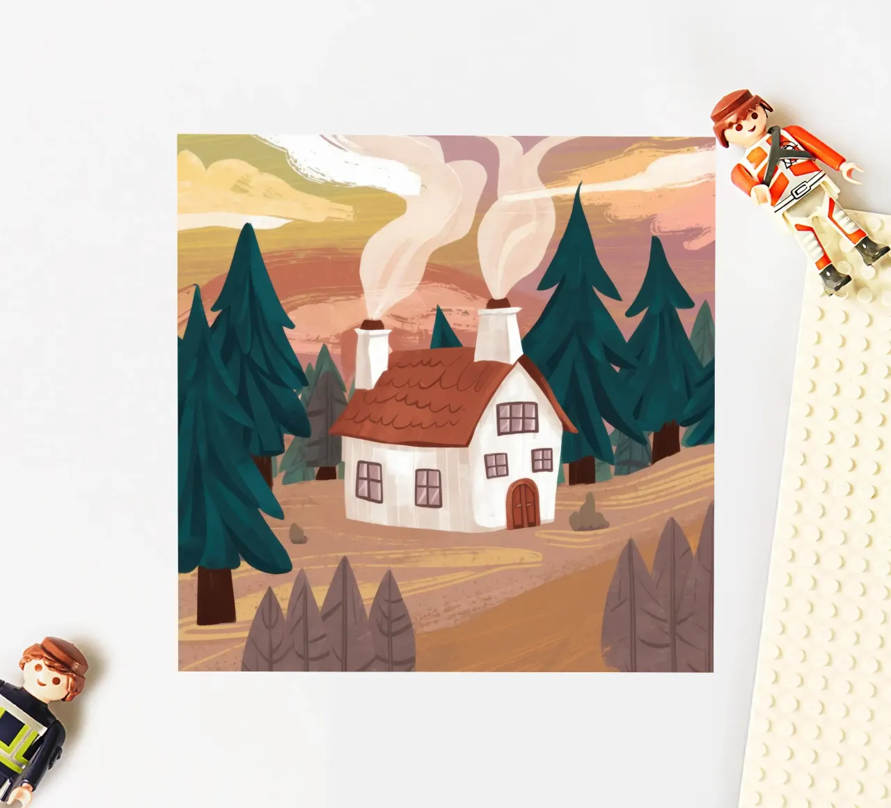 Cottage in the Woods sticker by Sentinel Glow