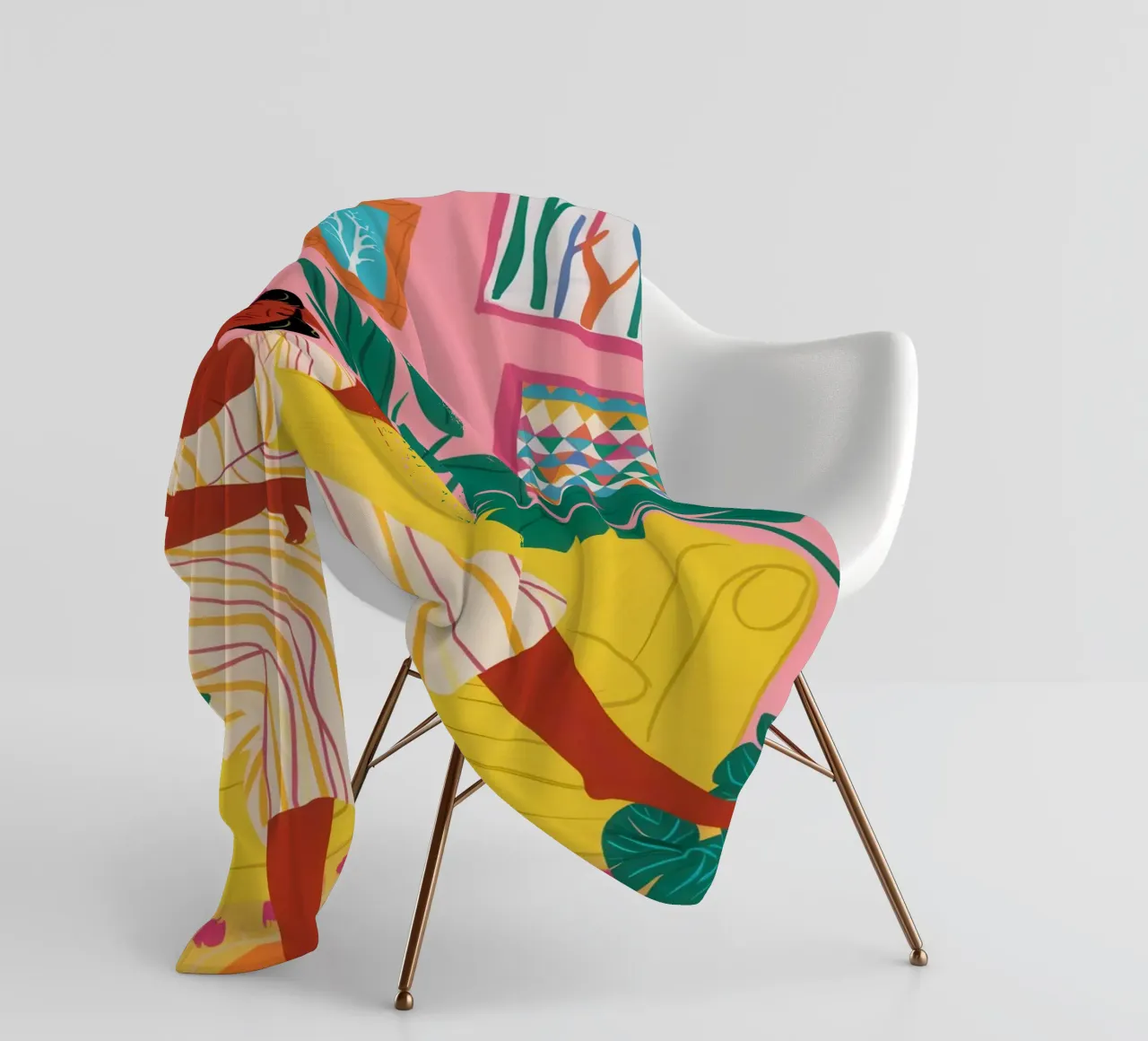 Reading in Bed fleece blanket by Pale Aura
