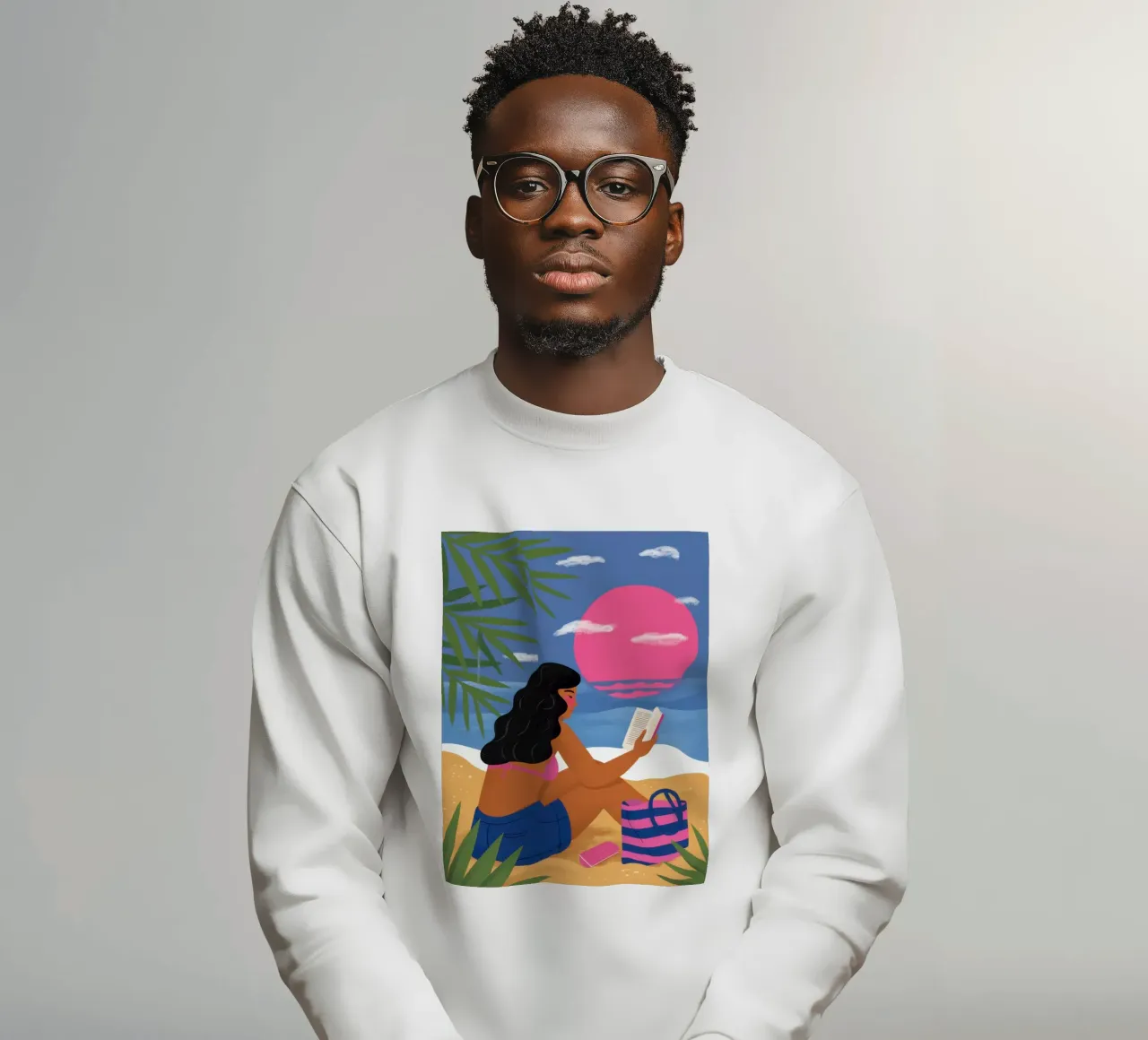 Leggere sulla spiaggia felpa da Sentinel Glow