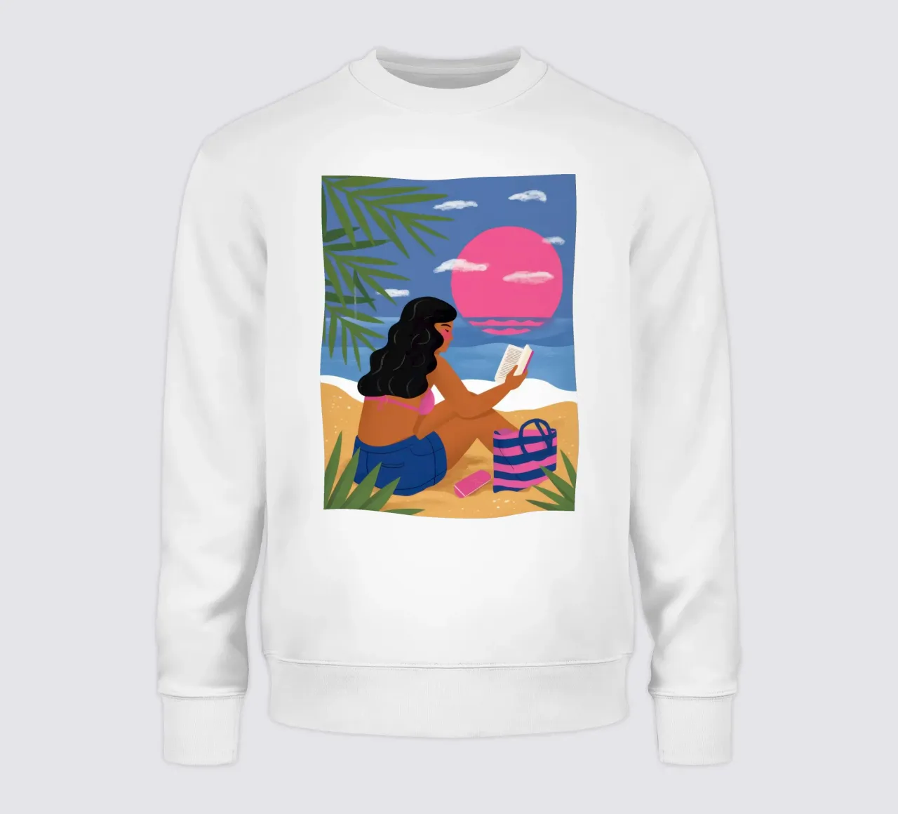 Leggere sulla spiaggia felpa da Sentinel Glow