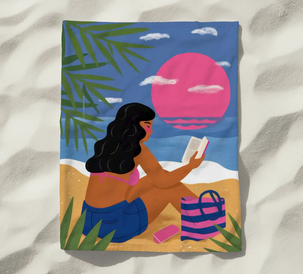 Leggere sulla spiaggia telo mare da Sentinel Glow