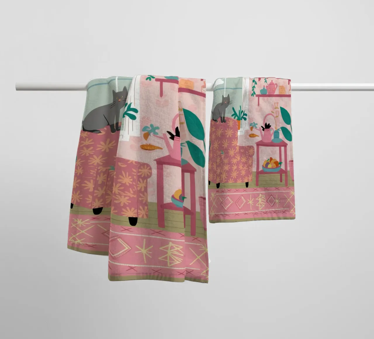 Tropical Lounging towel by Marigold Tiga