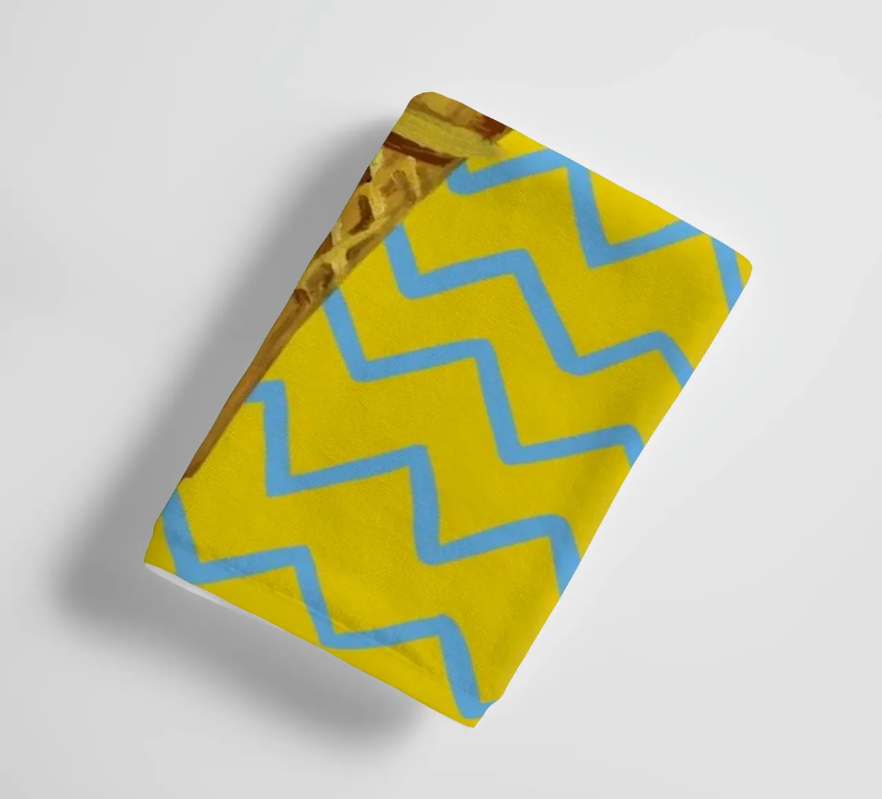 Ice Cream Yellow Zigzag asciugamano da bagno da Alice Straker