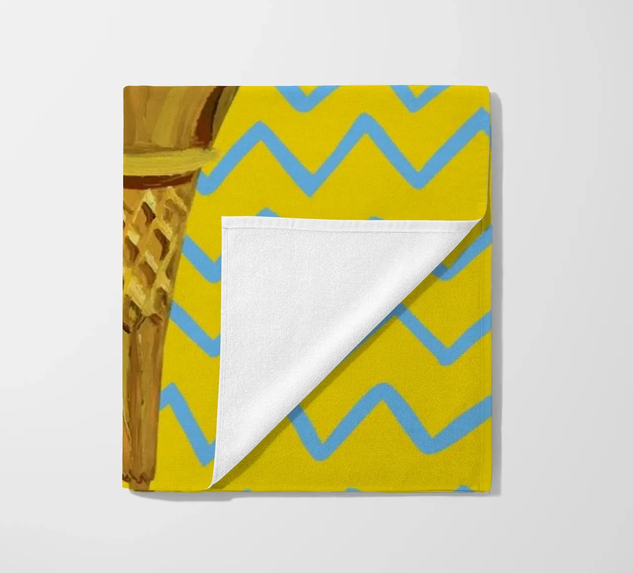 Ice Cream Yellow Zigzag telo mare da Alice Straker