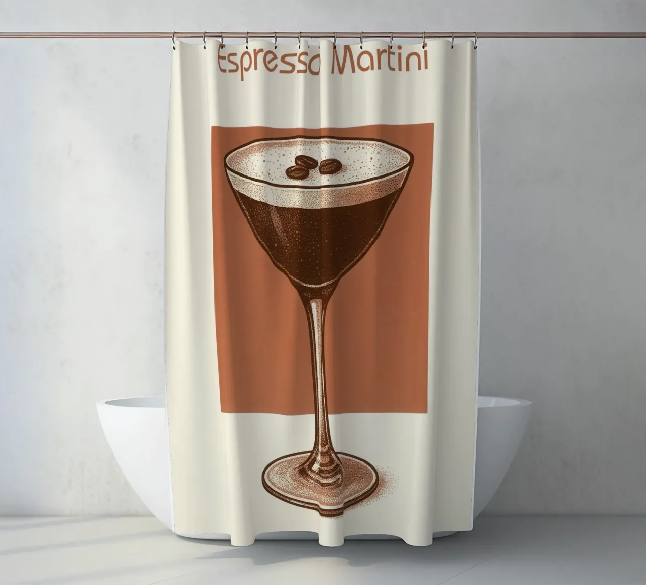 Espresso Martini tenda da doccia da Attaboy Dsgn