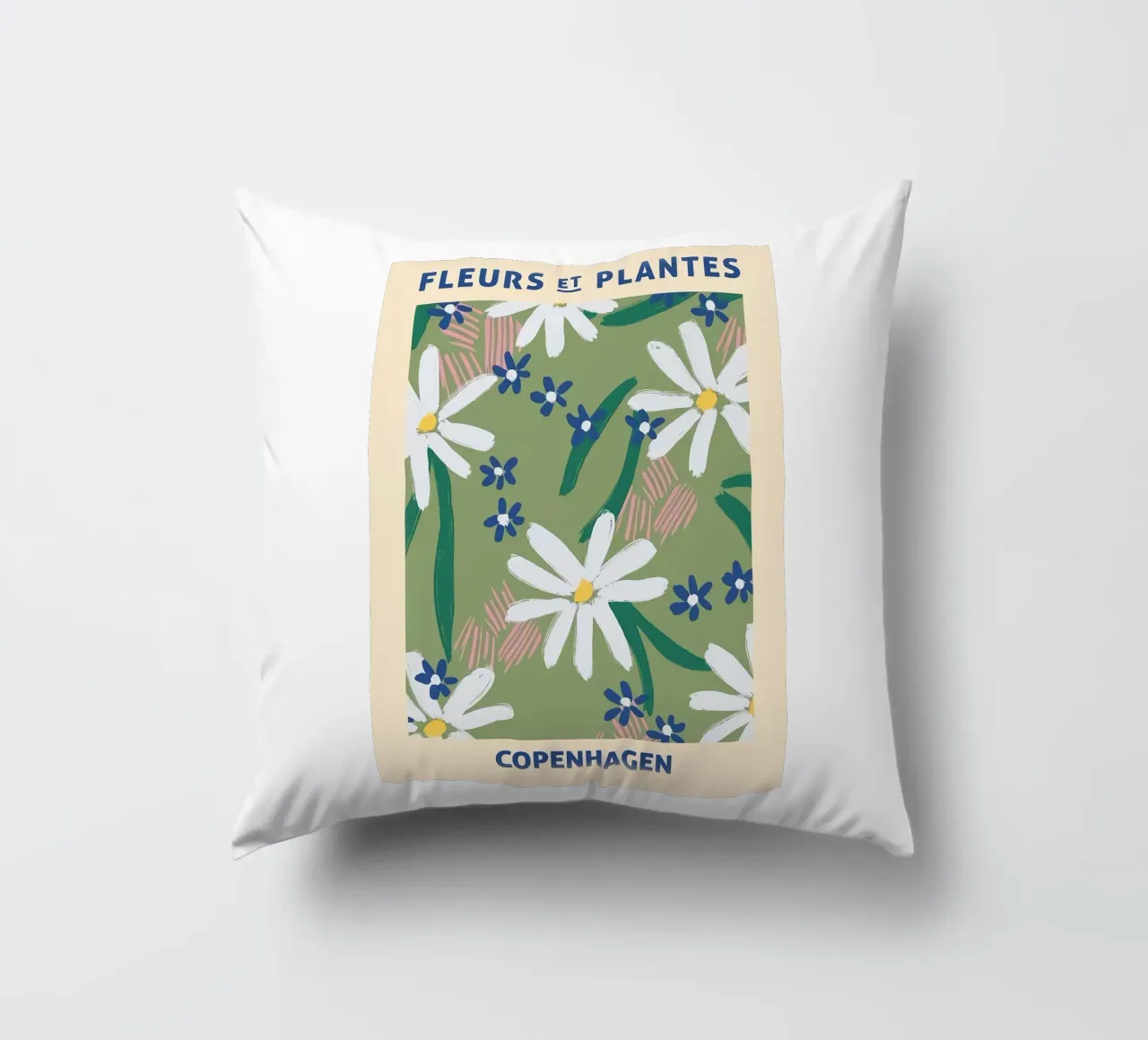 Fiori e palme di Copenhagen cuscino da Jose