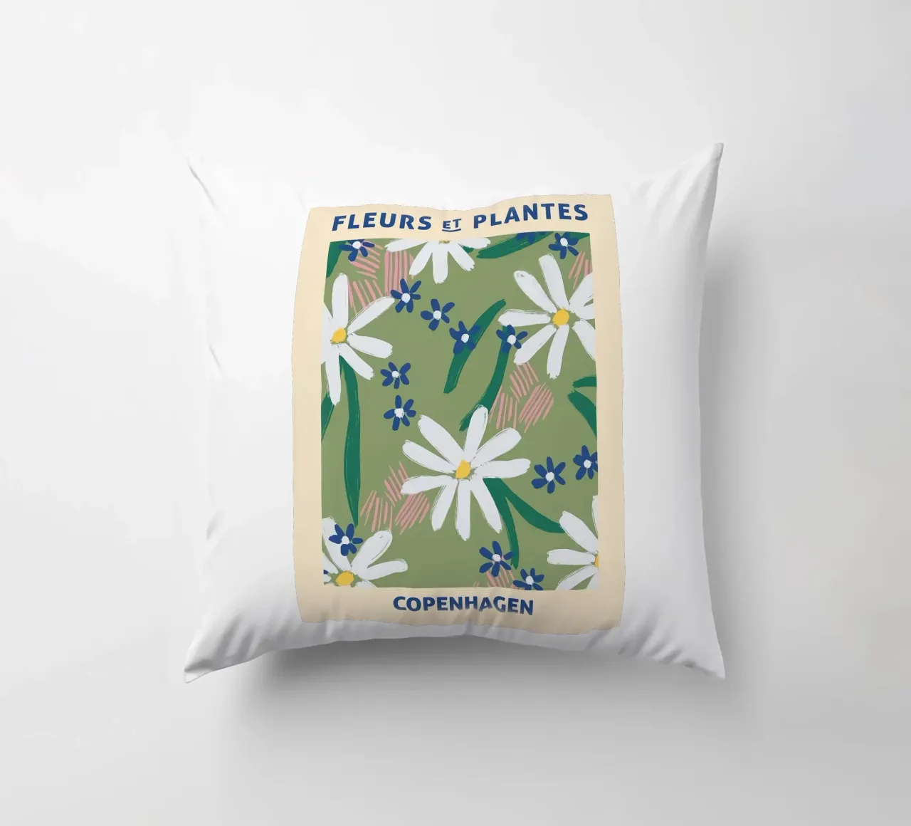 Fiori e palme di Copenhagen cuscino da Jose