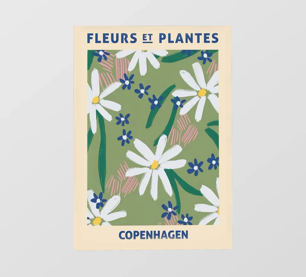 Fiori e palme di Copenhagen telo in pvc da Jose