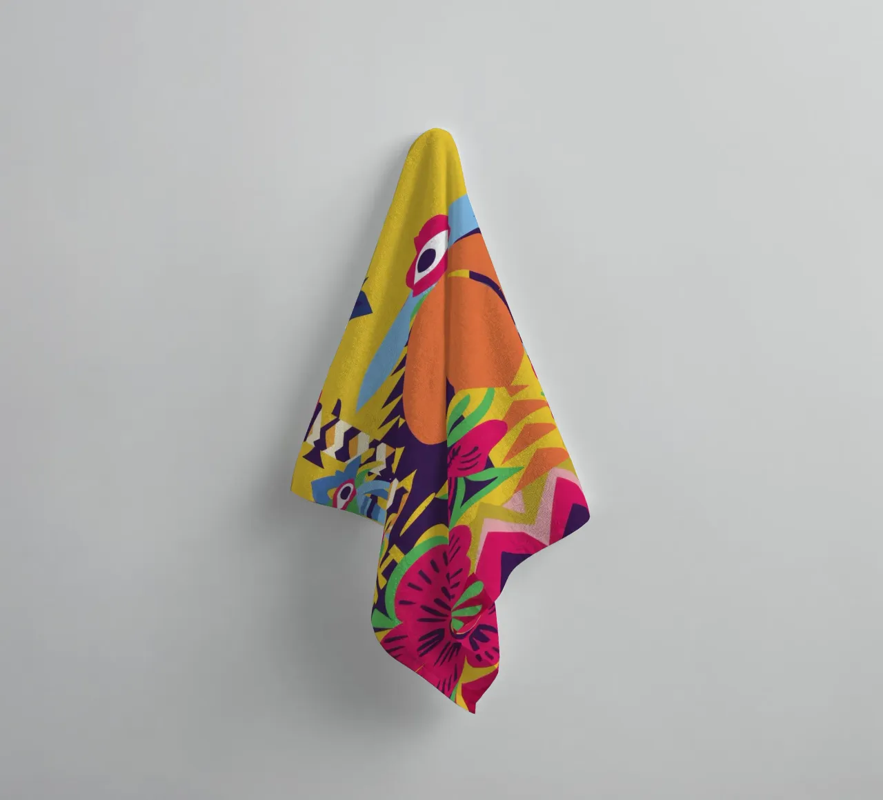 Psychedelic Totem Vision towel by Sentinel Glow