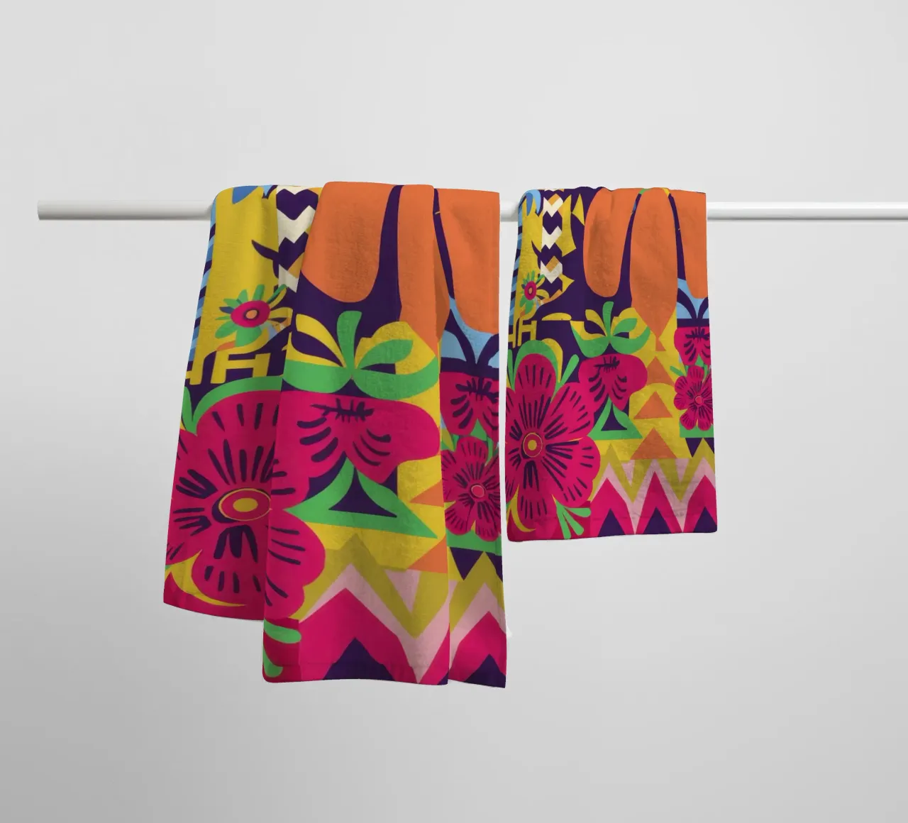 Psychedelic Totem Vision towel by Sentinel Glow