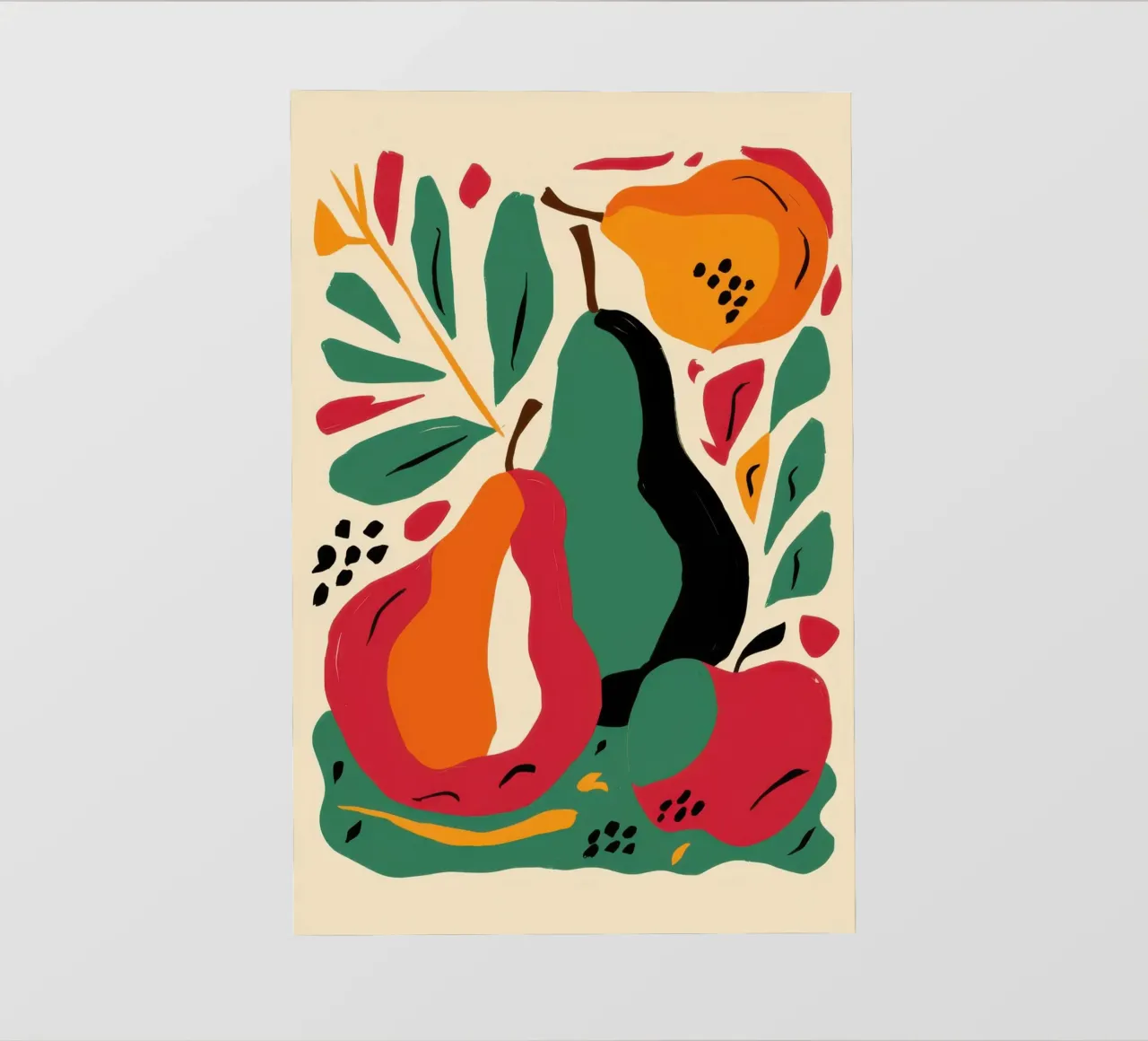 Abstract Pear and Flower photo wallpaper by Sentinel Glow