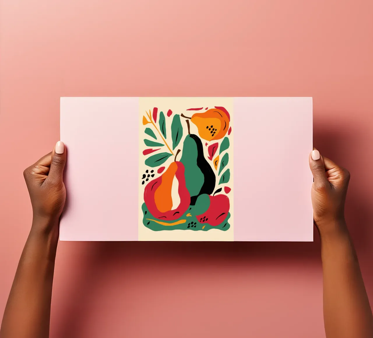 Abstract Pear and Flower sticker sheet by Sentinel Glow
