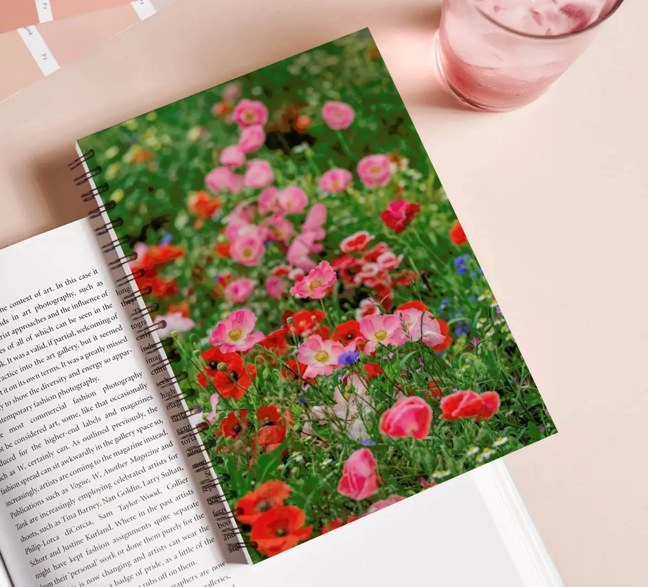 Poppy Portrait spiral notebook by Curious Collections by Marielle Leenders
