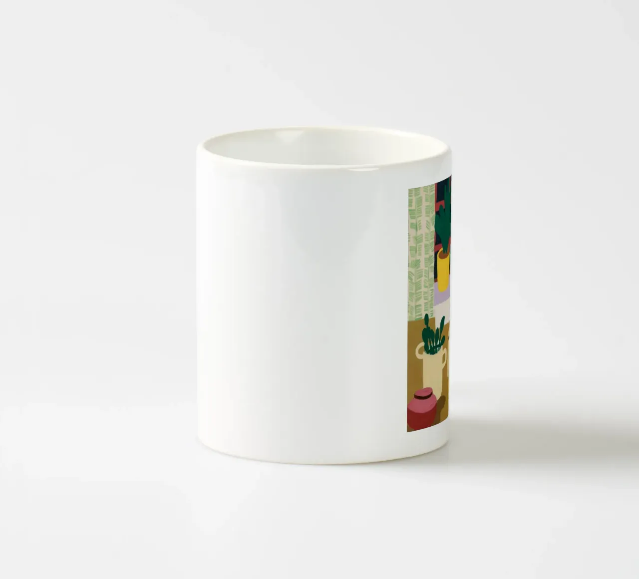 Cucina del gatto bianco tazza in ceramica da Stone Decade
