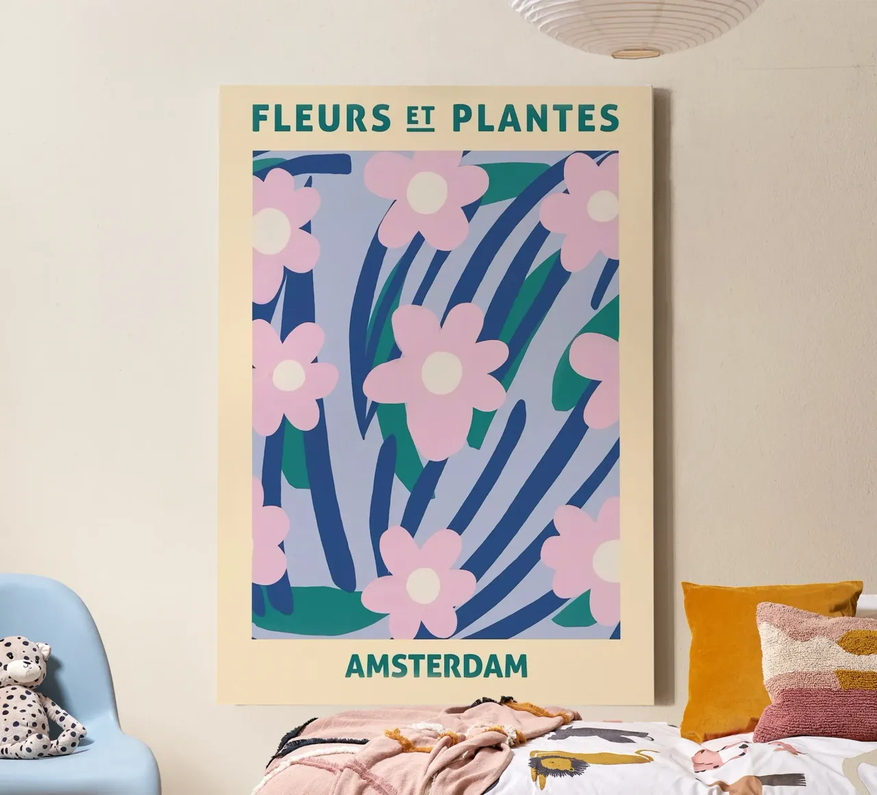 Bloemen en Planten Amsterdam canvas met Baklijst van Jose
