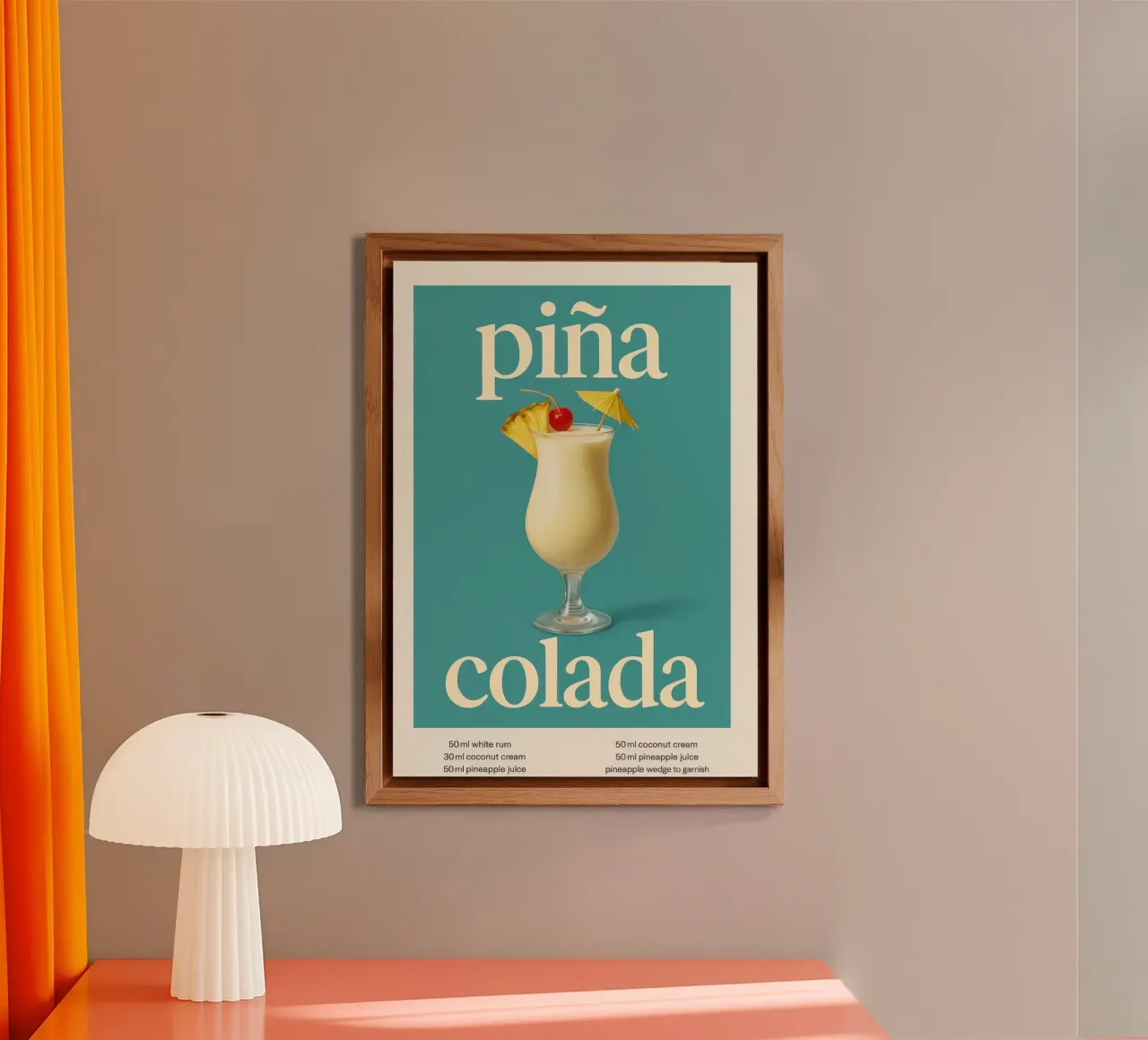 Pina Colada alluminio dibond da Attaboy Dsgn