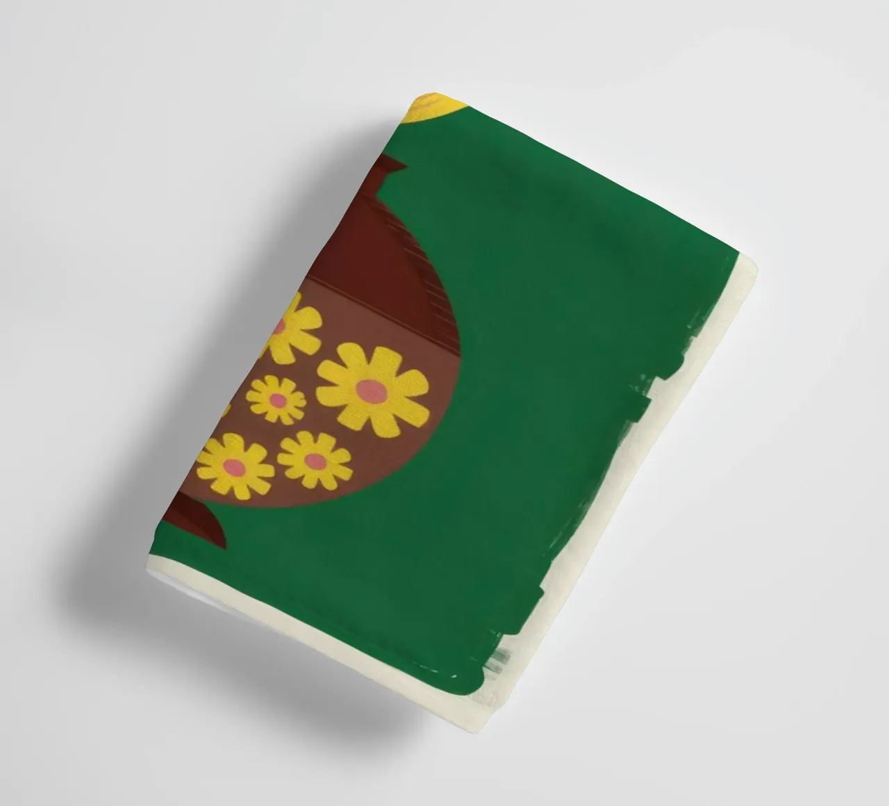 Vase jaune Fond vert serviette de bain de Sentinel Glow