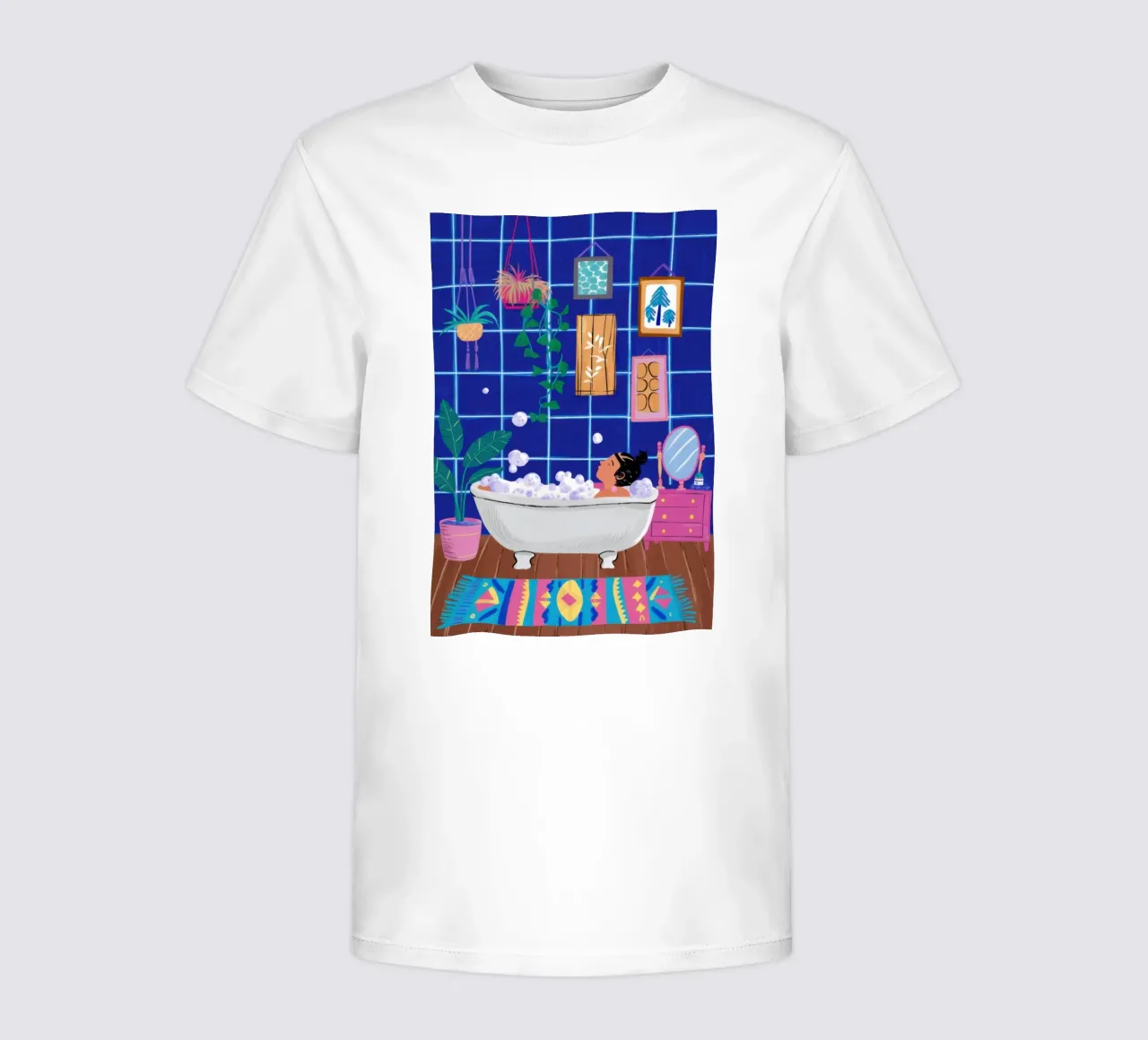 Libri e stelle della vasca da bagno t-shirt bambini da Pale Aura