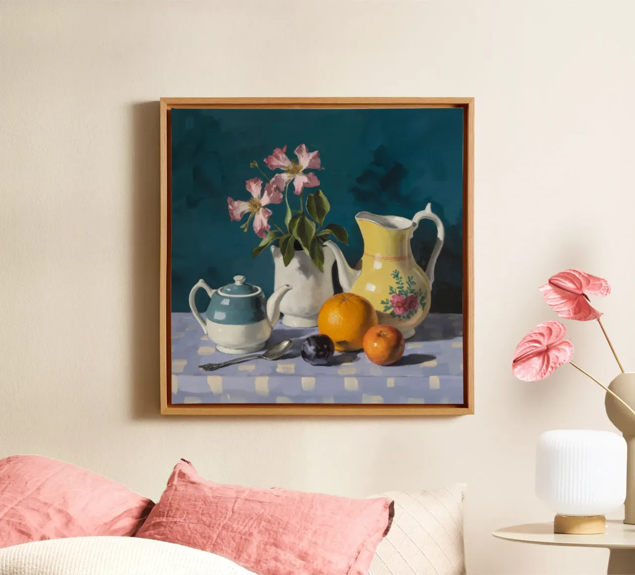 Pitcher and Orange Light canvas by Stone Decade