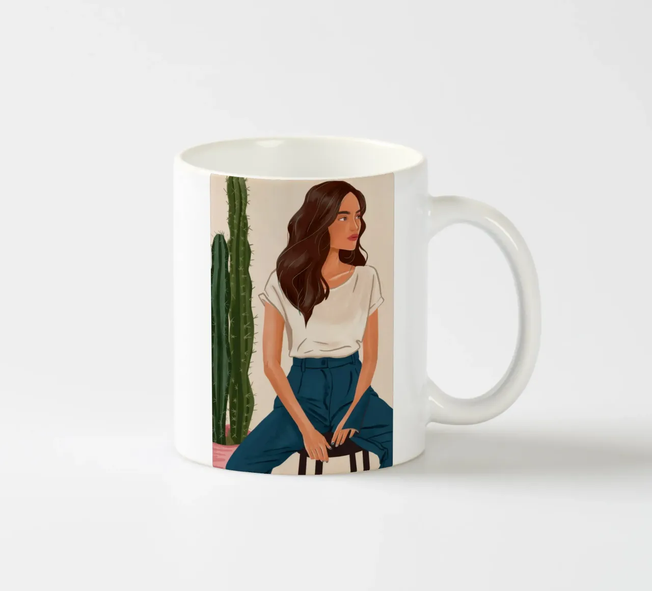 Cactus Jeans Repose tazza in ceramica da Pale Aura